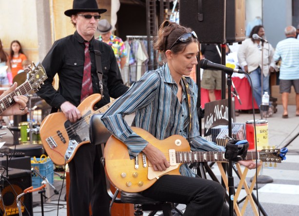 Erin McCallum and her backup band