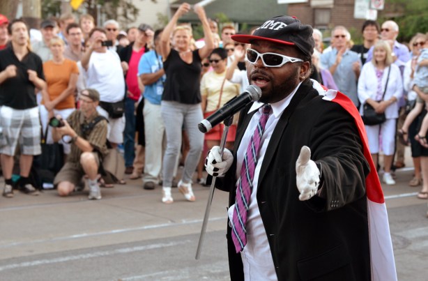 He, and his group, got the crowd moving!