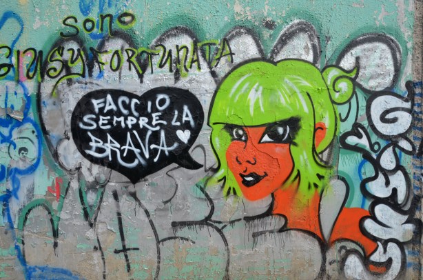 Faccio Sempre la Brava, translate from the Italian as I always do the good.