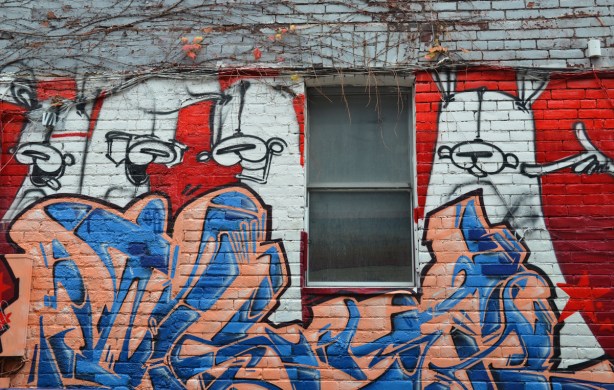 white posr rabbits on red background