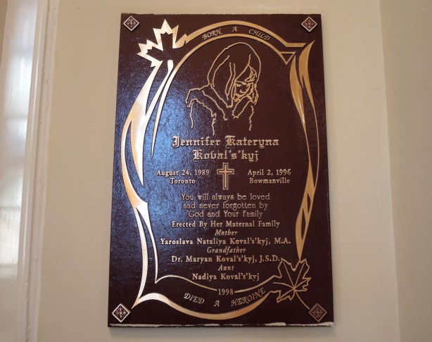 memorial plaque on a wall