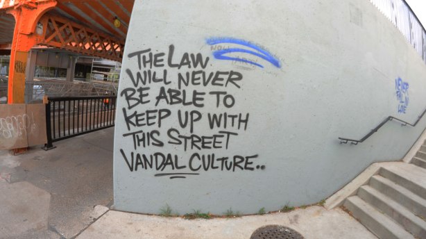 Where the West Toronto Railpath meets Dundas West.