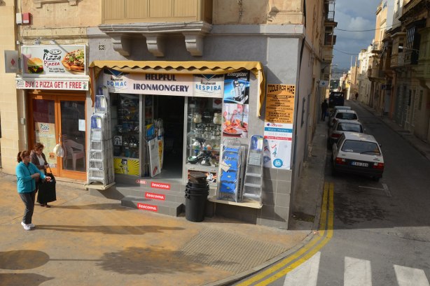 A hardware store called helpful ironmongery.