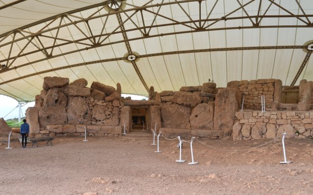 walls of prehistoric limestone