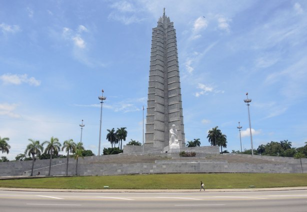 large monument to Jose Marti in Havana Cuba.