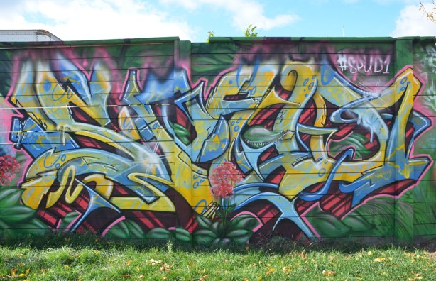 street art painting on a wall by spud1, #spud1