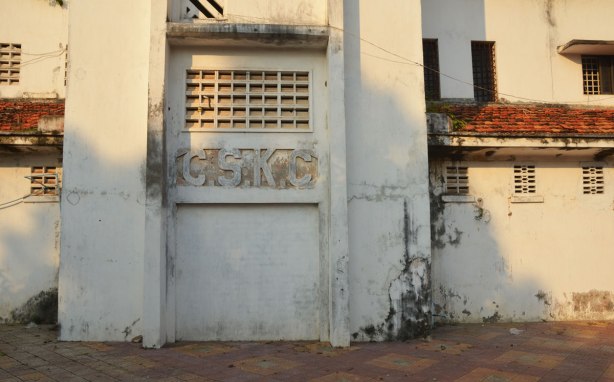 an abandoned C.S.K.C. building in Kampong Cham
