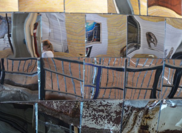 reflections seen in the mirror ball, hearn