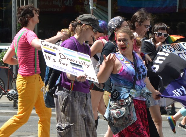 walkers in a dyke march in Toronto - 