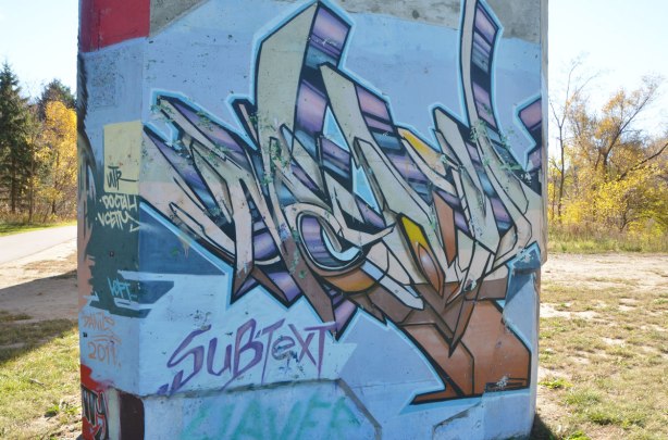 geometric shapes abstract many colours street art