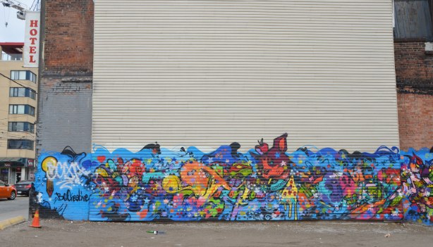 left side of dream chaser mural