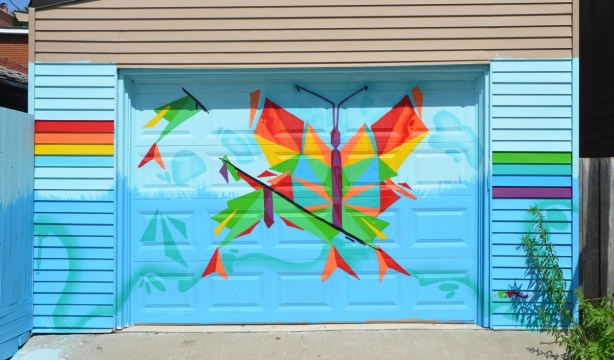 geometric, angular butterflies