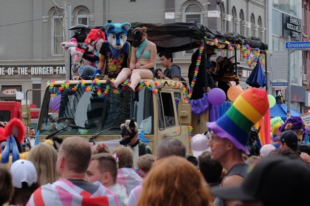 pride parade, animal section