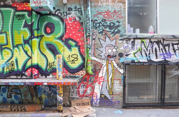 graffiti on the wall 