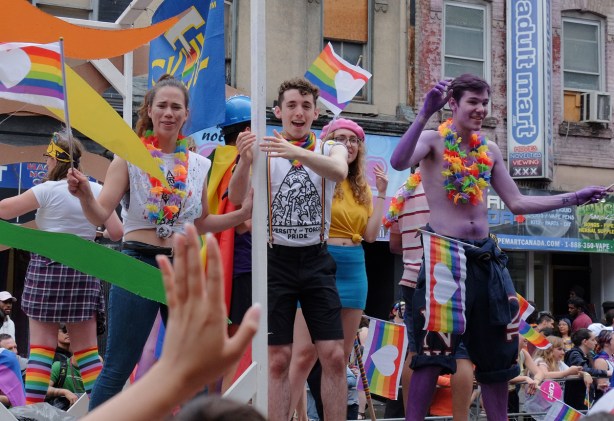 university of toronto float in pride parade 
