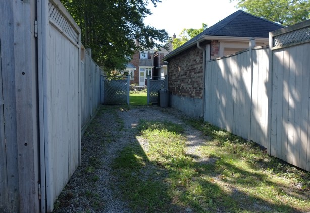 backyard, view from an alley