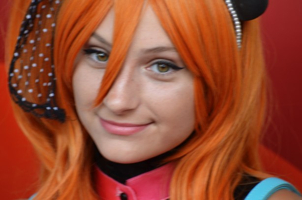 woman with orange hair