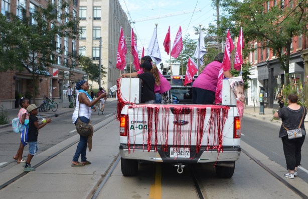 labour Day parade on Queen St West, 