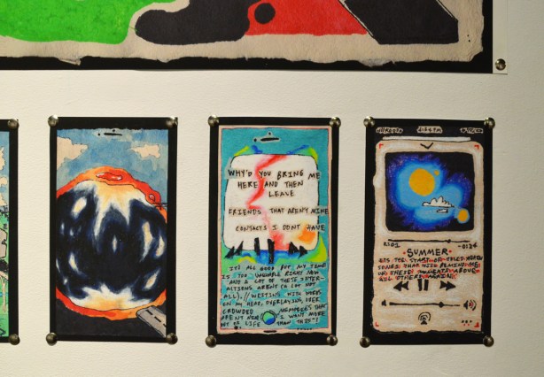 two photographers by student photographers, horizontal, one on top of the other. The top image is of a skateboarder doing a jump, in three sections, same man but in different stages of the jump 