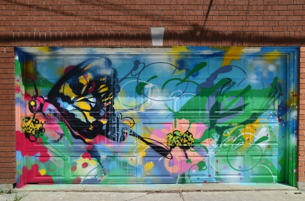 butterfly mural by Pascal Paquette 