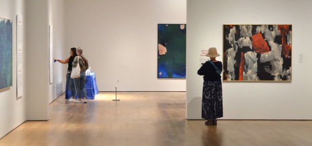 women looking at paintings at the Art Gallery of Ontario
