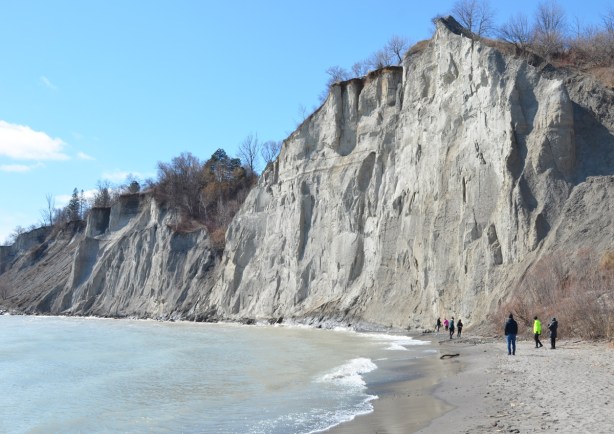 Scarborough bluffs, cliff by Lake Ontario