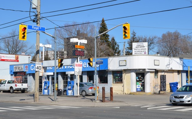 independent gas station and service center at Floyd street