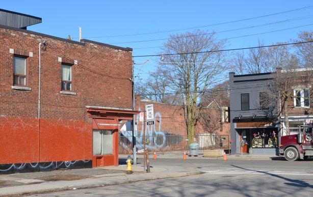 Queen street east, vacant lot on the north side