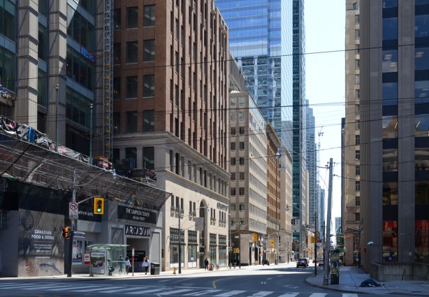 Bay street, looking south from Queen