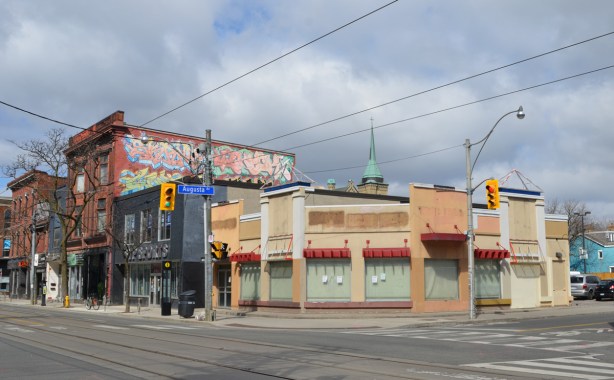 empty KFC Kentucky Fried Chicken restaurant on Queen Street west 