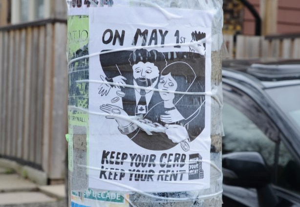 poster for on May first keep your CEBA and keep your rent