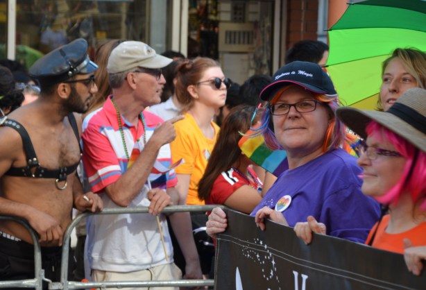 pride parade, man in some leather