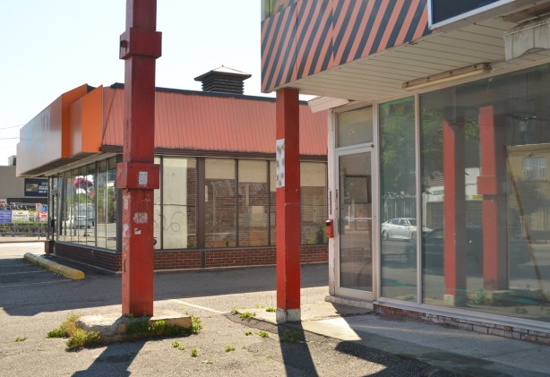 empty storefront on the Danforth