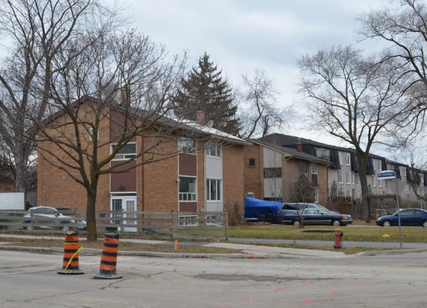 1960s Don Mills residences, red brick 