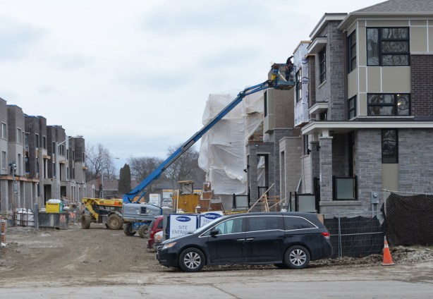 new townhouses being built in Don Mills