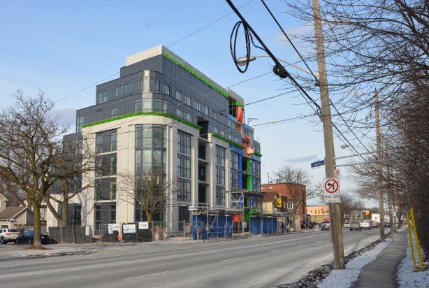 six or 7 storey new condo development in birch cliff