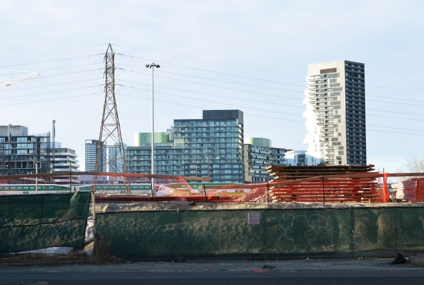 Canary district development from the Lakeshore, looking north, 