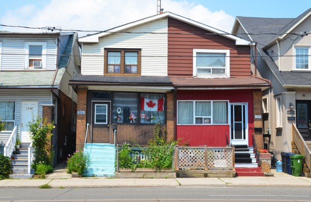 semi divided house, two storey