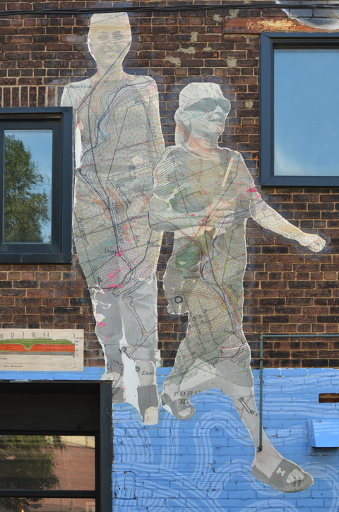 black and white paper people