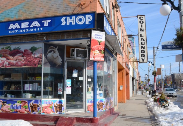 Halal Meat store on Gerrard