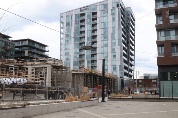 Riverside common, a new public space on Queen East