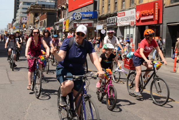 Dykes on Bikes, bicycle riders