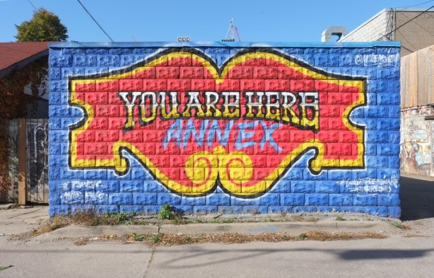 mural that says you are here Annex