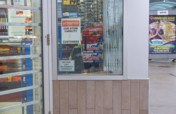 window of a store with twinkies for sale