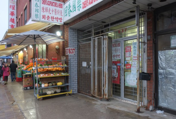 stores on gerrard, in chinatown east