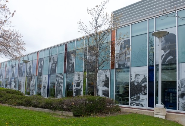 cedarbrae library in scarborough, photography display