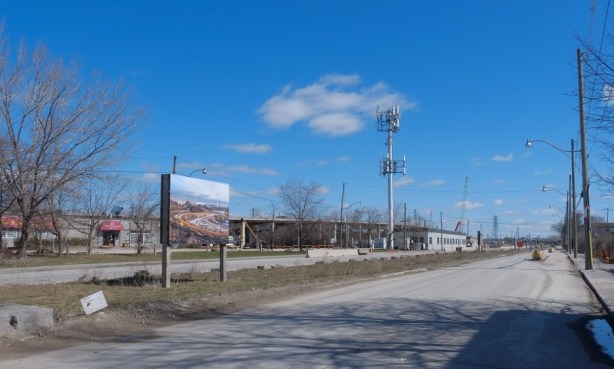 north side of Villiers street, east of the Keating Channel pub