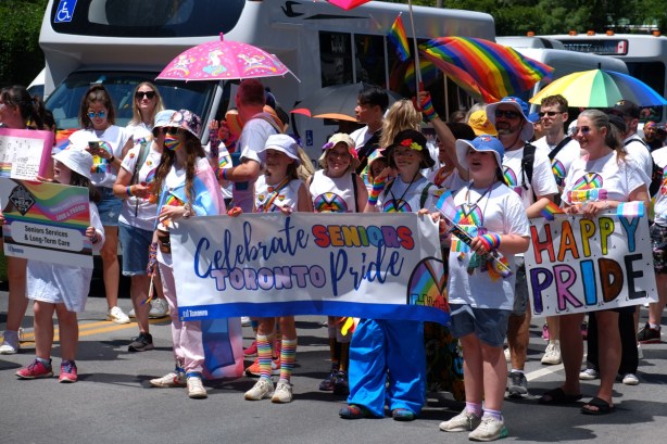 group at beginning of pride parade