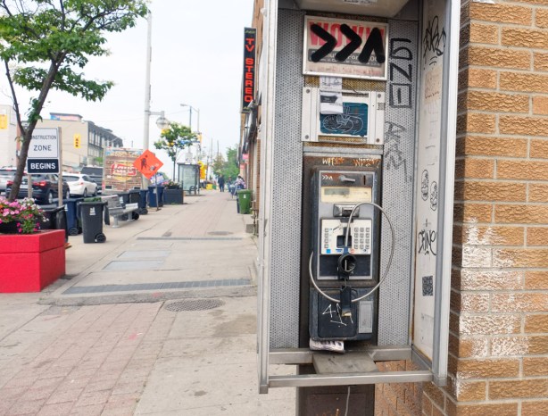 bell telephone box on Eglinton Ave west