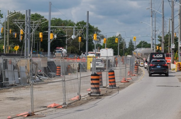 finch avenue west lrt construction